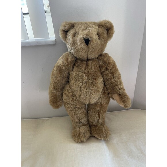 Vintage Vermont Teddy Bear Co. Plush Jointed Poseable Bear 16” EC - Picture 1 of 5